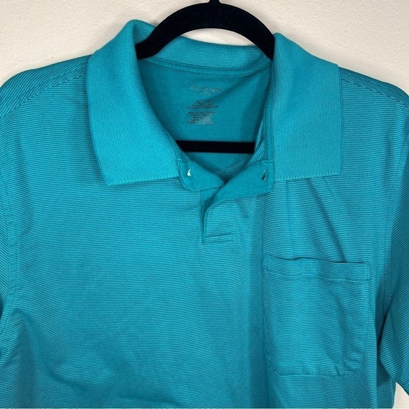 XL VAN HEUSEN GREEN FLEX POLO SHORT  SHORT SLEEVE  ATHLETIC GOLF STRETCH - Picture 3 of 8